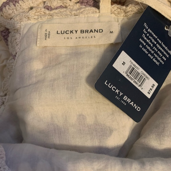 NWT Lucky Brand Crocheted Top - Picture 3 of 3